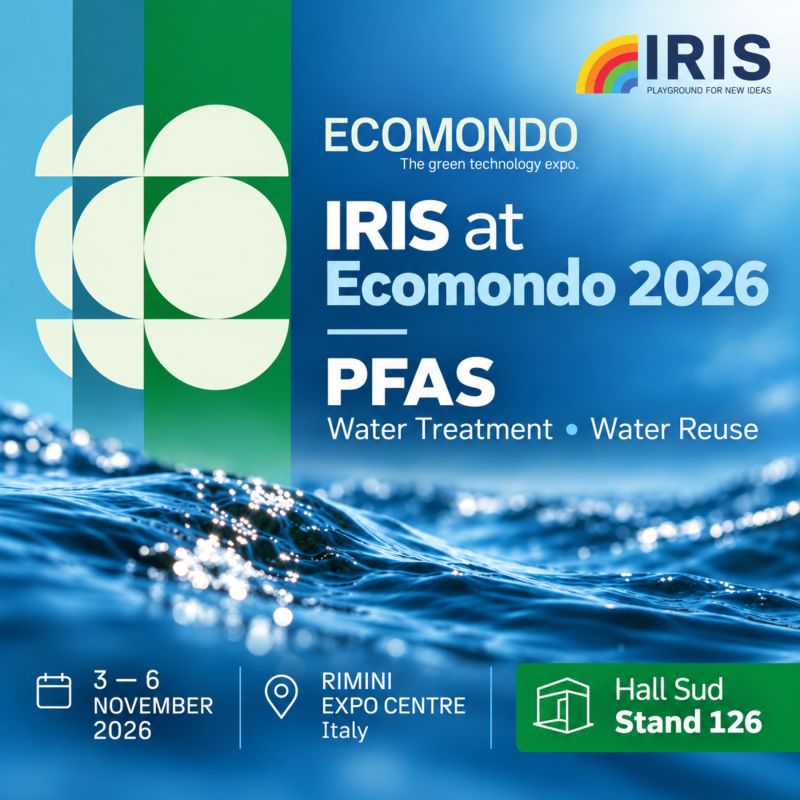 IRIS a Ecomondo 2026: soluzioni per PFAS, trattamento e riuso delle acque